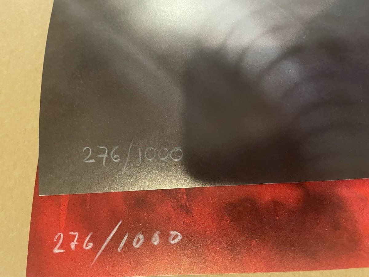 Signed HR Giger Future Kill matching number lithograph poster set