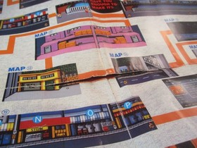Dynowarz / River City Ransom NES Nintendo Power Foldable Promo Poster ONLY