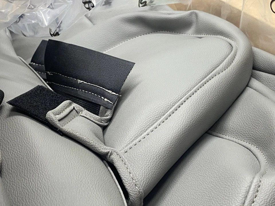 Fundas de asiento cubiertas 19-24 Subaru Forester 1 fila tela de cuero sintético gris Foto 3 de 4