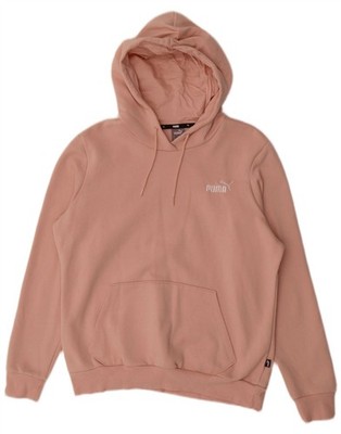 Puma Damen Hoodie Pullover UK 16 Large Rosa Baumwolle AD10
