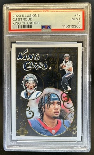 2023 Panini Illusions C.J. Stroud King of Cards RC Rookie #17 Texans PSA 9