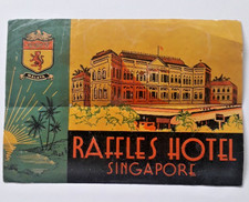 Hotel Raffles ( Singapore)  Deco luggage label