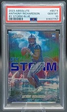 2023 Panini Absolute Football #BST-4 Anthony Richardson By Storm Blue/50 PSA 10 