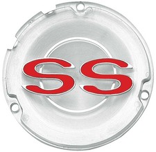 1965 Chevrolet Impala; "SS" Console Emblem; 2 Piece; Made in the USA