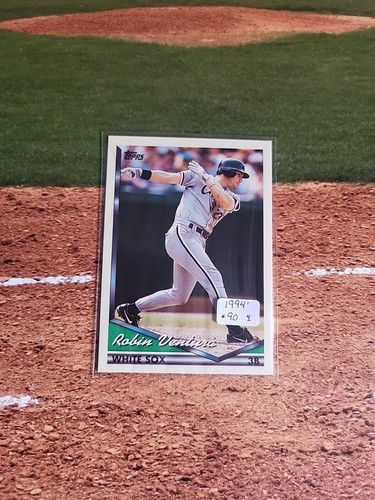1994 Topps - #90 Robin Ventura - Chicago White Sox (3x) - Picture 5 of 6