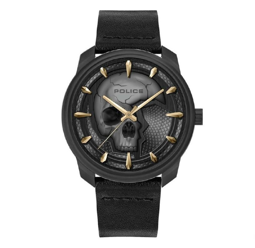 Reloj Police Bleder Caja Negra Hombre Con Calavera Pl15714jsb/61