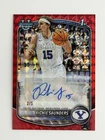 2025-26 Bowman Richie Saunders Chrome Auto Red Geometric Refractor 1st 2/5