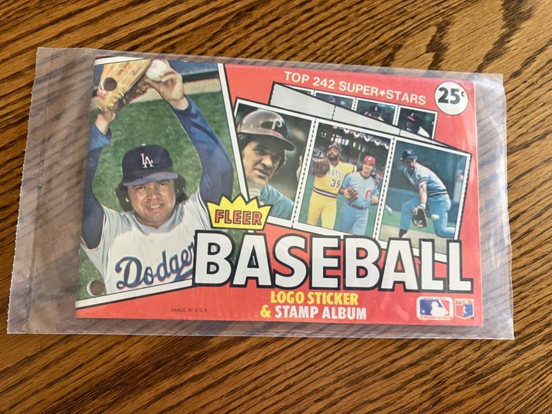 FLEER 1981 BASEBALL LOGO STICKER AND STAMP ALBUM PLUS UNUSED STICKERS & STAMPS