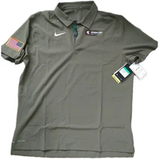 Nike Polo Shirt XL NCAA Michigan State Spartans Military Basketball DD3840-222 
