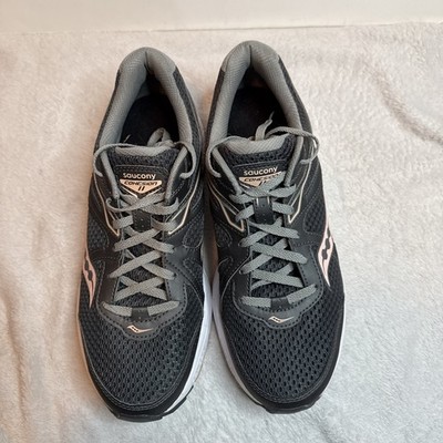 SAUCONY COHESION II Women s Size 9.5 Dark Gray/Pink Sneaker Running Jogging Shoe