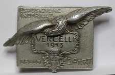 DISTINTIVO SPILLA JOHNSON EXPO INTERNAZIONALE SPORT VERCELLI 1913 MF105493
