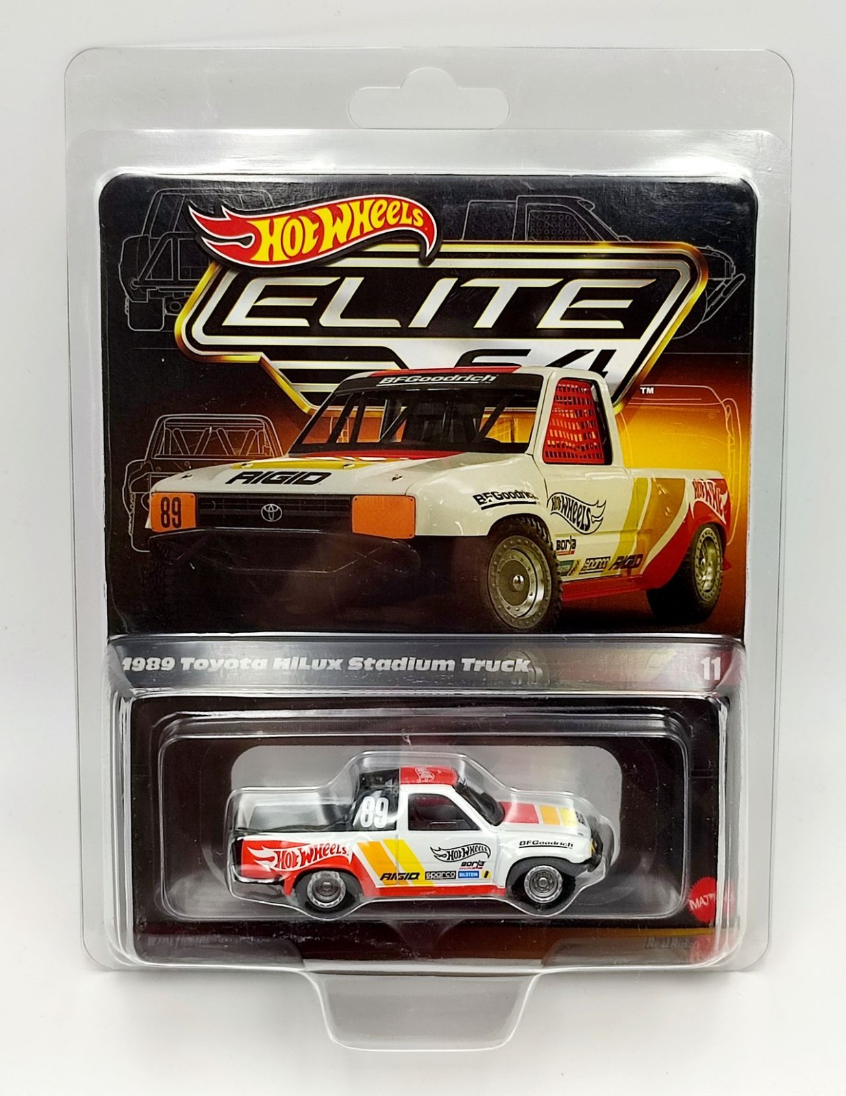 Hot Wheels Elite 64 Toyota Hilux Stadium Truck 1989 pour diorama de course