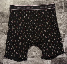NWT VICTORIA'S SECRET PINK ROSE FLORAL THICK BAND BOY BRIEF BOXER SHORTS PANTIES