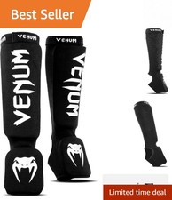 Venum Kontact Shin Guards: Lightweight, Adjustable Kickboxing Gear for Fighters