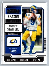 2023 Panini Contenders #62 Matthew Stafford Season Ticket Retail
