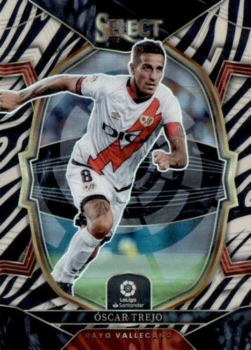 2022-23 Panini Select La Liga Oscar Trejo Zebra Prizm #48 #D/25