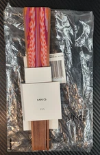 Mango Wood Hand Fan with Printed Design in Burgundy Decorative Folding Fan