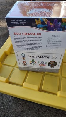 Q-BA-MAZE 2.0 Rails Creator Set, Marble Maze, Mindware Complete
