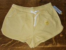 NWT Girls Cat  Jack Shorts Yellow Light Mustard Size XXL 18 Ribbed