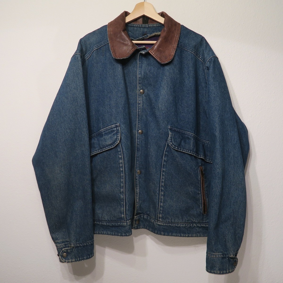 Vintage Woolrich Denim Wool Blanket Removable Liner Jean Vintage Woolrich Denim Wool Blanket Removable Liner Jean