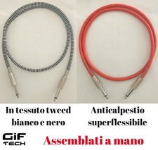 CAVO DI POTENZA TESTATA AMPLI CASSA DA 1 - 1.5 O 2 METRI TWEED O ANTICALPESTIO