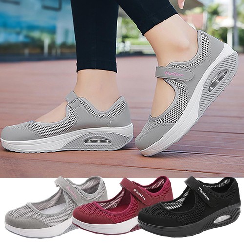 Orthopedic Walking Shoes Women Sport Casual Slip-On Walking Tennis Shoes - Picture 9 of 33