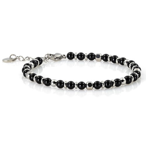 Edelstahl Armband Bracelet Perlenarmband 4 mm Perlen Multi Color Damen Herren - Bild 6 von 20