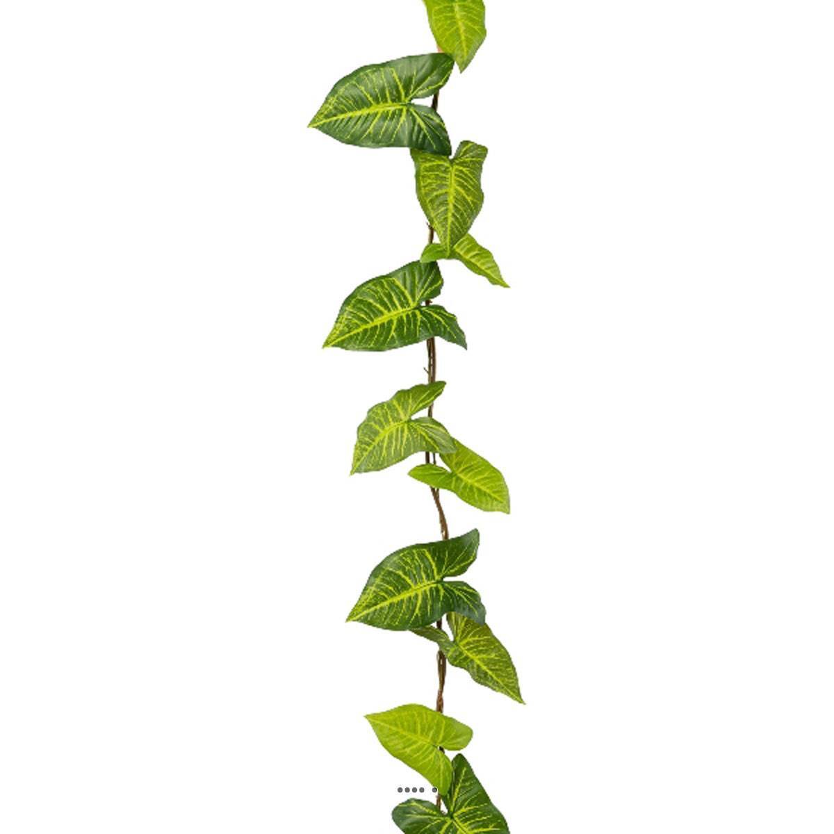 Guirlande de Syngonium artificiel de 185 cm pour décoration de salon cocooning