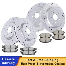 Front Rear Rotors Discs Brake Pads Brakes Fit Ford Flex Taurus Explorer MKS MKT
