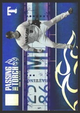 Hank Blalock #PT-16 2005 Donruss Elite Passing the Torch Texas Rangers SN/1000