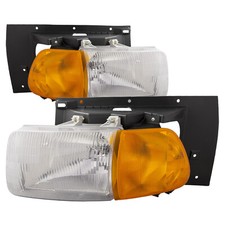 Left Right Pair Fits 1998-2005 Sterling Headlight A/ AT9500 L85/ 9500 Halogen