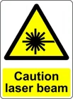 WARNING CAUTION LASER BEAM OSHA DECAL SAFETY SIGN STICKER 3M US MADE
