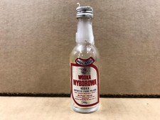 Mini botella vacía de vodka Wyborowa polaco vintage - 50 ml