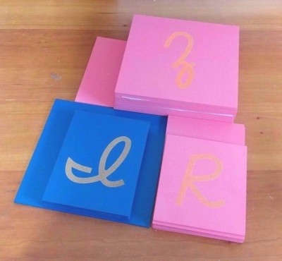 clearance montessori language uppercase cursive sandpaper