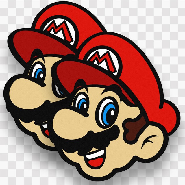 2x SUPER MARIO Vinyl Decals Stickers Nintendo Classic Bros Car Window