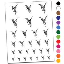Lucifer by Gustave Gore Art Temporary Tattoo Water Resistant Set
