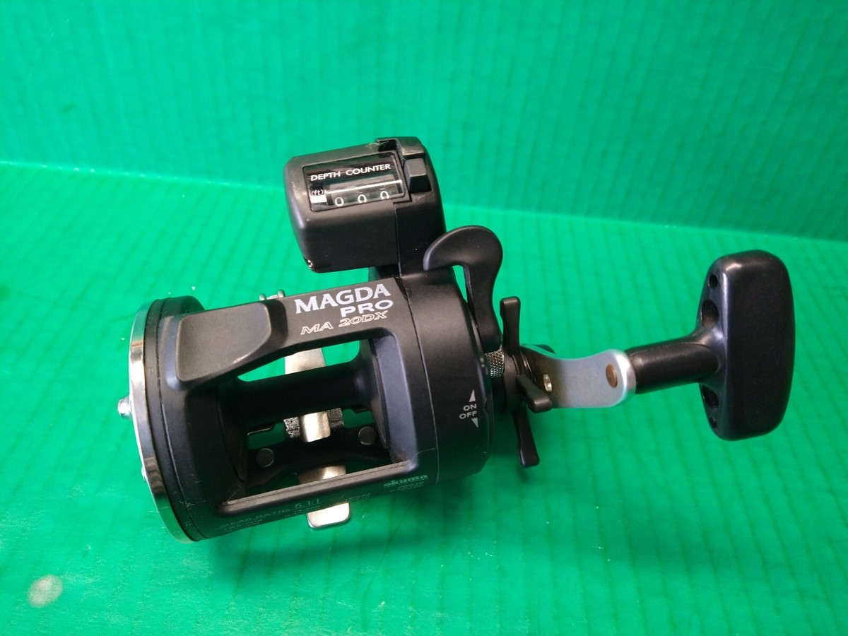 OKUMA MAGDA PRO MA 20DX TROLLING FISHING REEL W/ DEPTH COUNTER