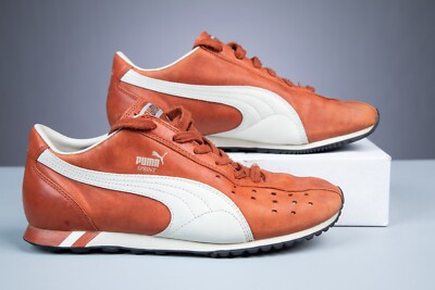 Puma Sprint Puma 2002 Shoes Puma Olympia Sprint 695 1976 Leather Cycling  Shoes 255mm Sole NOS