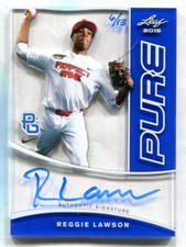 2015 LEAF PURE REGGIE LAWSON AUTOGRAPH SERIAL 6/13