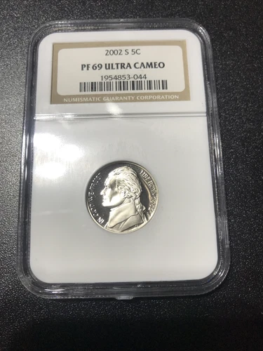 2002-S Proof Jefferson Nickel NGC PF 69 UCAM Nice Coin As Pictured