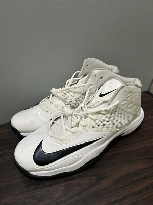 Nike Zoom Code Elite 3/4 Football Cleats White Black 603368-010 Men s Size 19