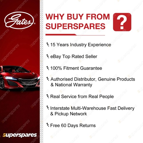 Gates Radiator Hose Kit for Suzuki Cultus SF416SEH35 Swift SF416 1.6L 68kW 90-01 - Picture 2 of 2