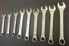 9 Pcs Mechanics Combination Wrench Set in Pouch - Metric