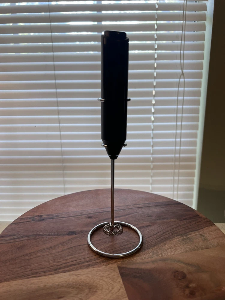 Milk Frother Handheld Battery Operated Electric Foam Maker with Stand