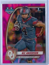 2024 Bowman Chrome U Pink 1st Lava NIC ANDERSON #136 C104
