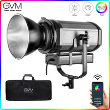 GVM RGB-150S 150W RGB COB Daylight Led Video Light CRI 95+ 2000K-5600K Colorful