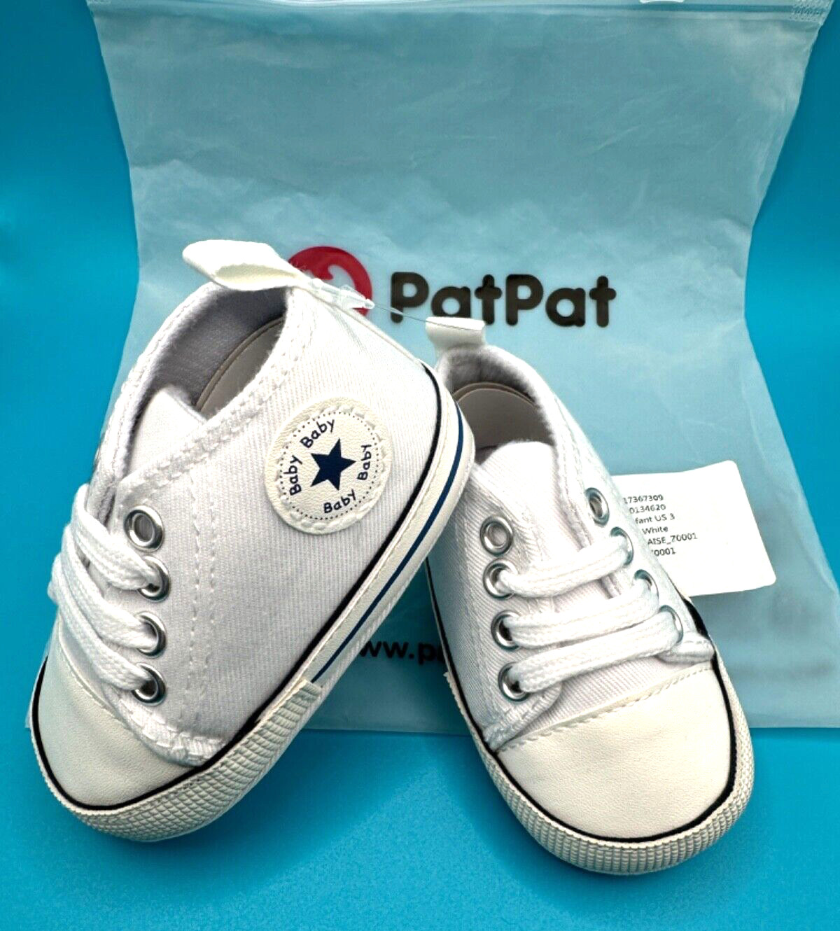 White Soft Canvas Tennis Shoes Size 3 Sneakers