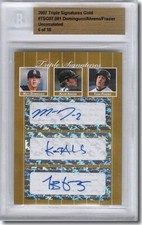 Matt Dominguez * Kevin Ahrens * TODD FRAZIER * Autograph Rookie Auto BGS #/10