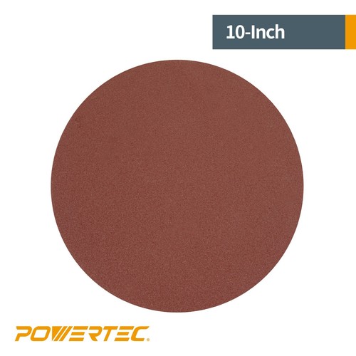 POWERTEC 10pcs 10" PSA Sanding Disc 400 Grit Aluminum Oxide Sandpaper 4D1040A - Picture 3 of 11