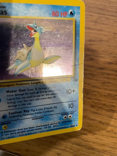 Lapras (10/62) Holo Fossil Set Pokemon Card! FAST & FREE P&P! - Picture 46 of 66